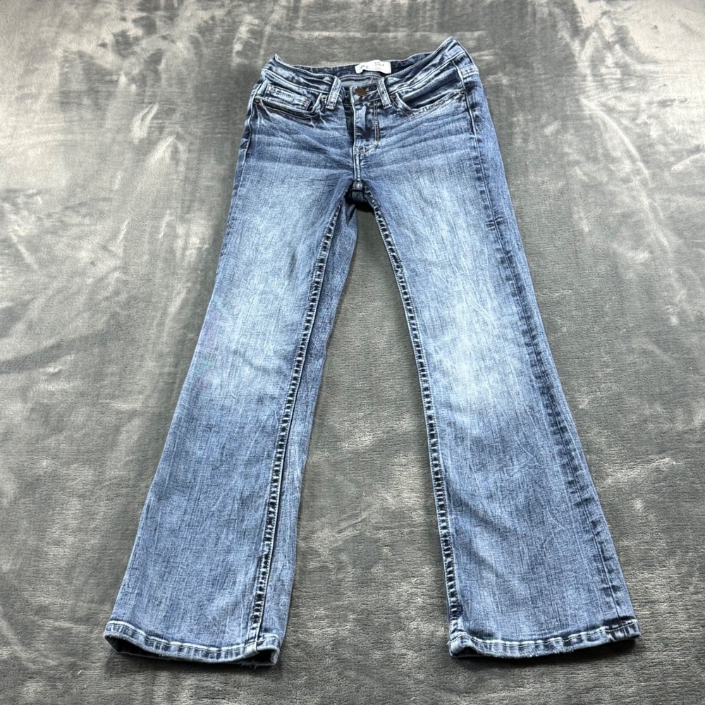 BKE Stella Mid Rise Bootcut Jeans Slim Fit Medium Wash Size 25 Womens Mid Rise